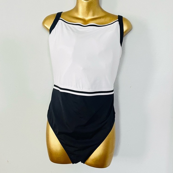 Bravissimo black and White One-Piece Swimsuit - Picture 1 of 4